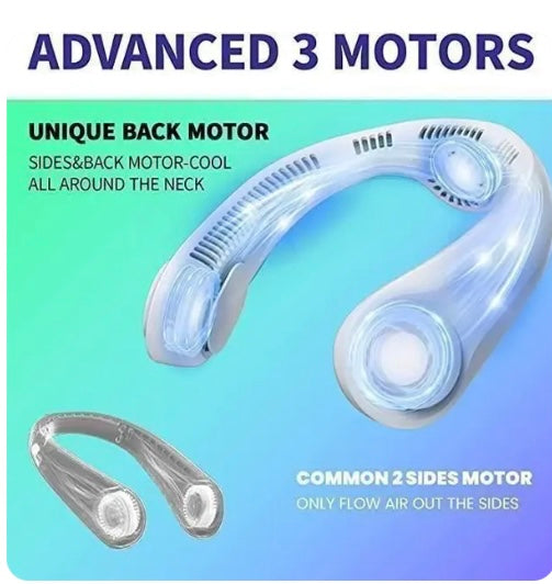Portable Bladeless Hanging Rechargeable Neck Fan