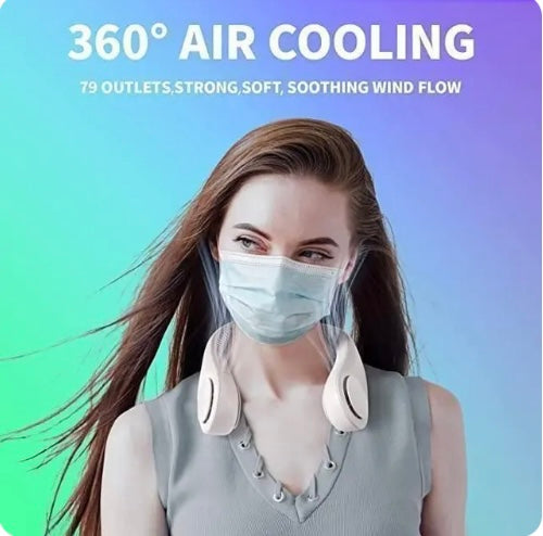 Portable Bladeless Hanging Rechargeable Neck Fan