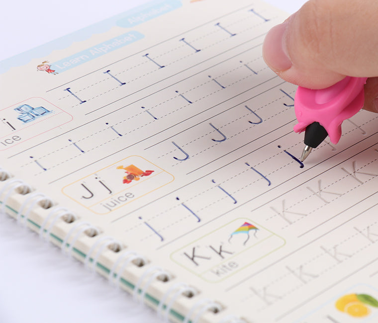 Buy 1 get 1 Free,Magic Book for Kids, Sank Magic Practice Copybook Number Tracing Book for Pre-Schoolers with Pen