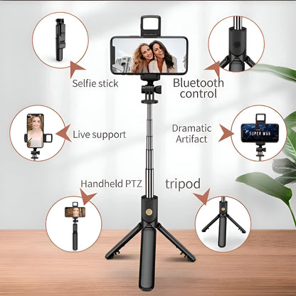 3-in-1 Bluetooth Selfie Stick Tripod with Remote