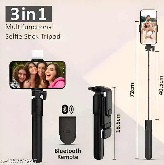 3-in-1 Bluetooth Selfie Stick Tripod with Remote